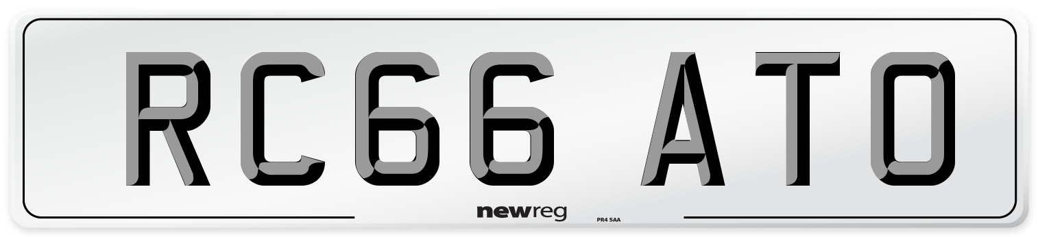RC66 ATO Number Plate from New Reg